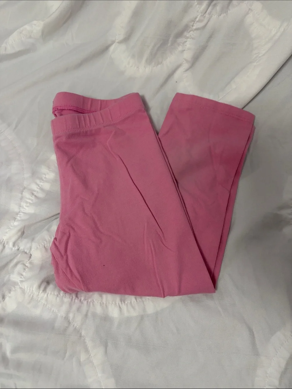 Girls' Pink Stretch Pull-On Leggings